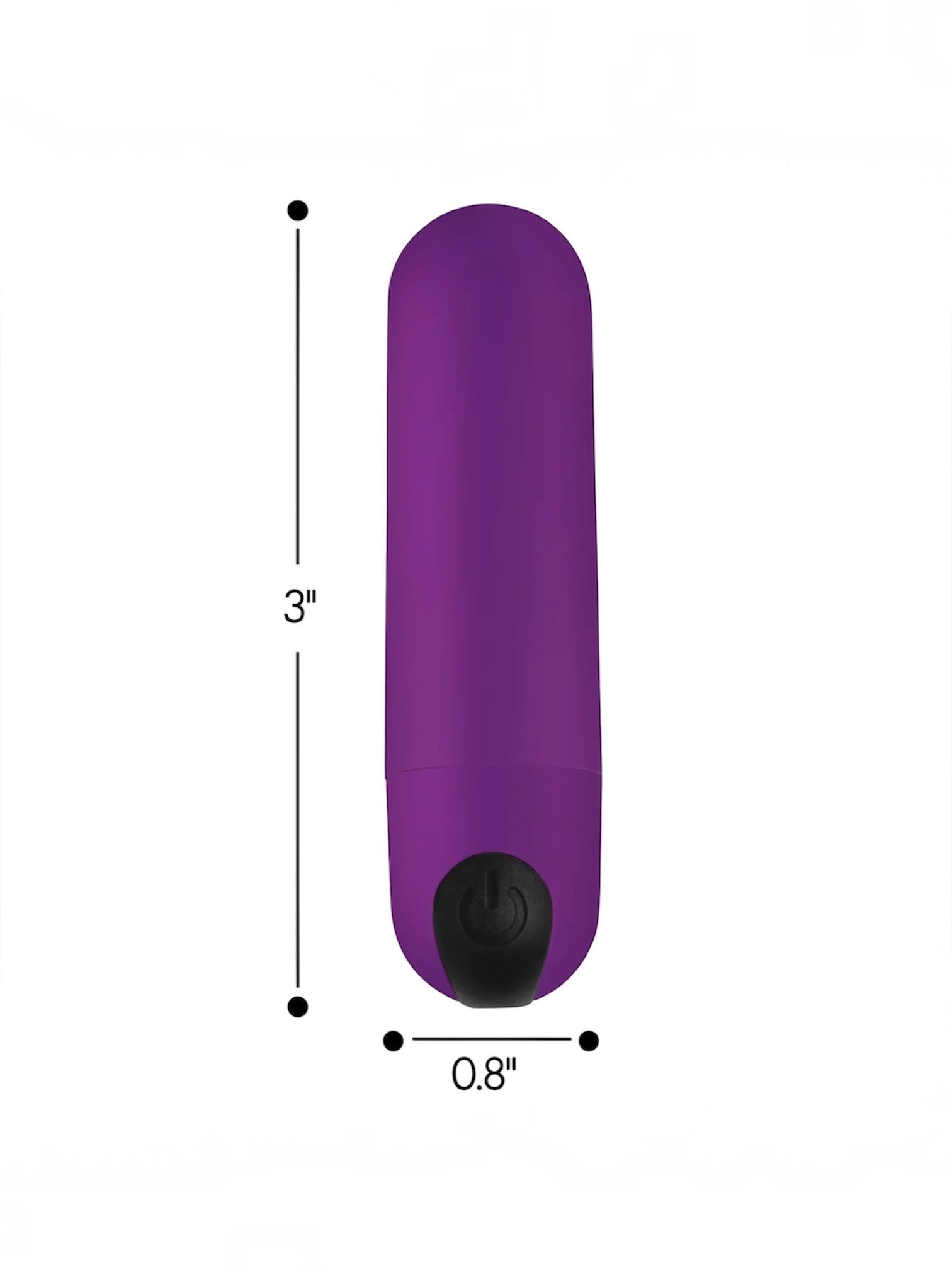 21X Vibrating Bullet with Remote Control - Purple