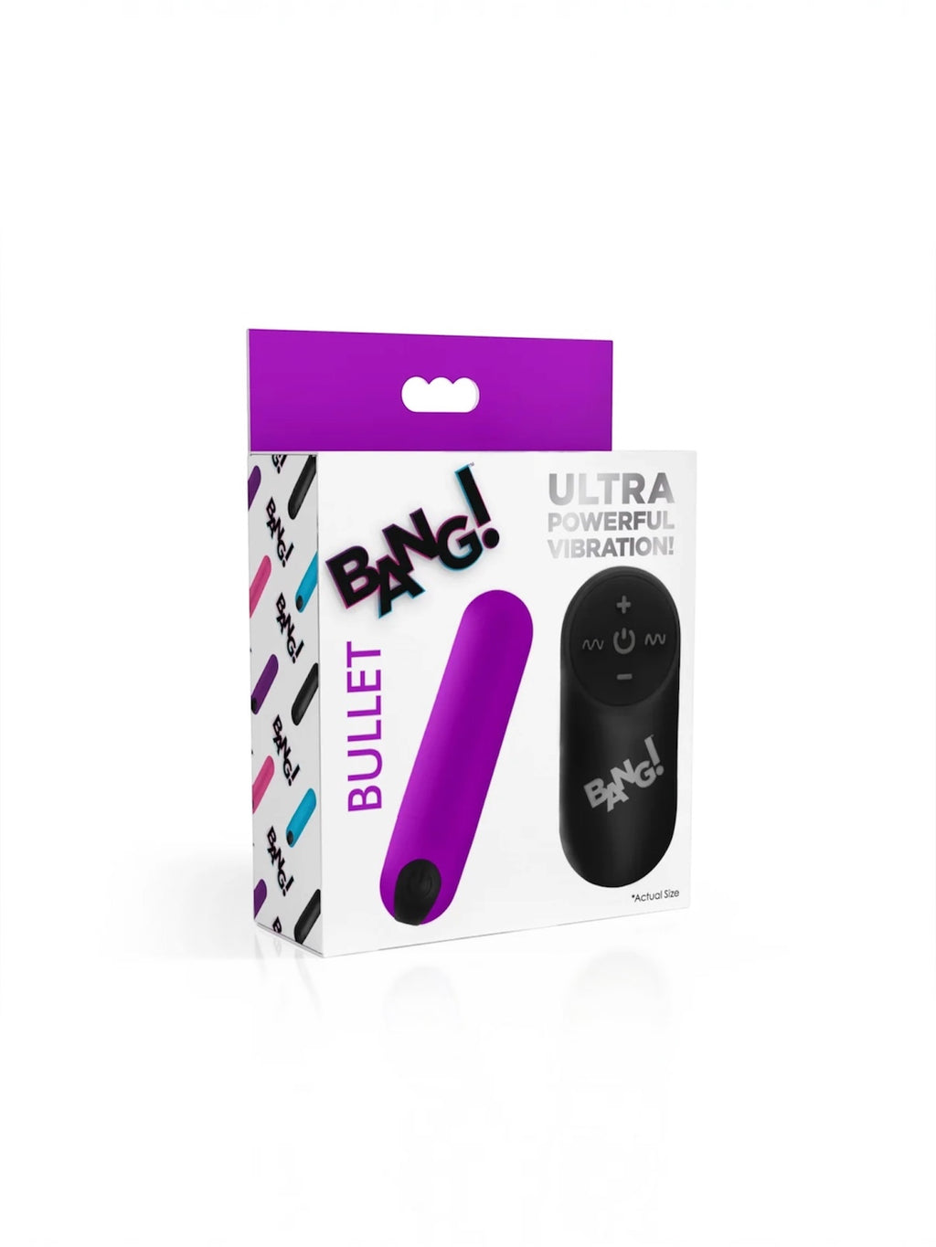 21X Vibrating Bullet with Remote Control - Purple
