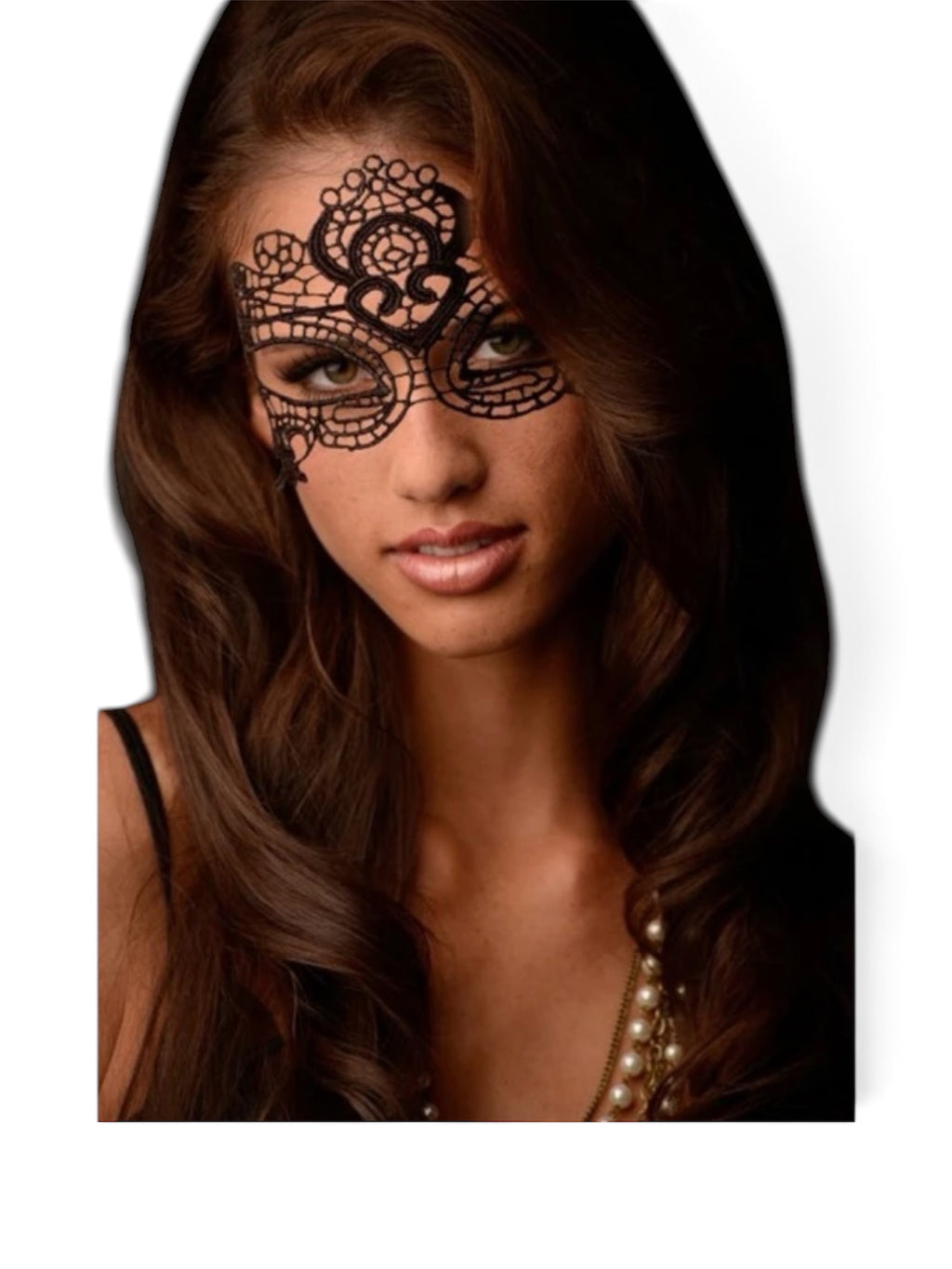 LE MASQUE EN DENTELLE NOIRE ENCHANTÉE