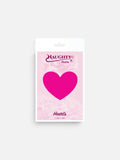 Naughty Glossy Neon Heart Nipple Pasties – Reusable Adhesive Covers