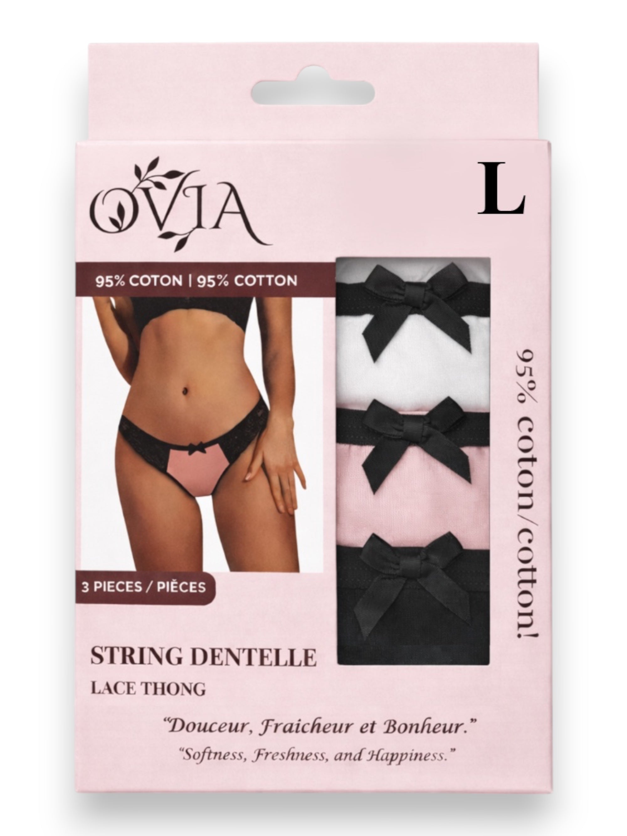 Ovia Lace Thong 3-Pack – Premium Quality Lace Thongs