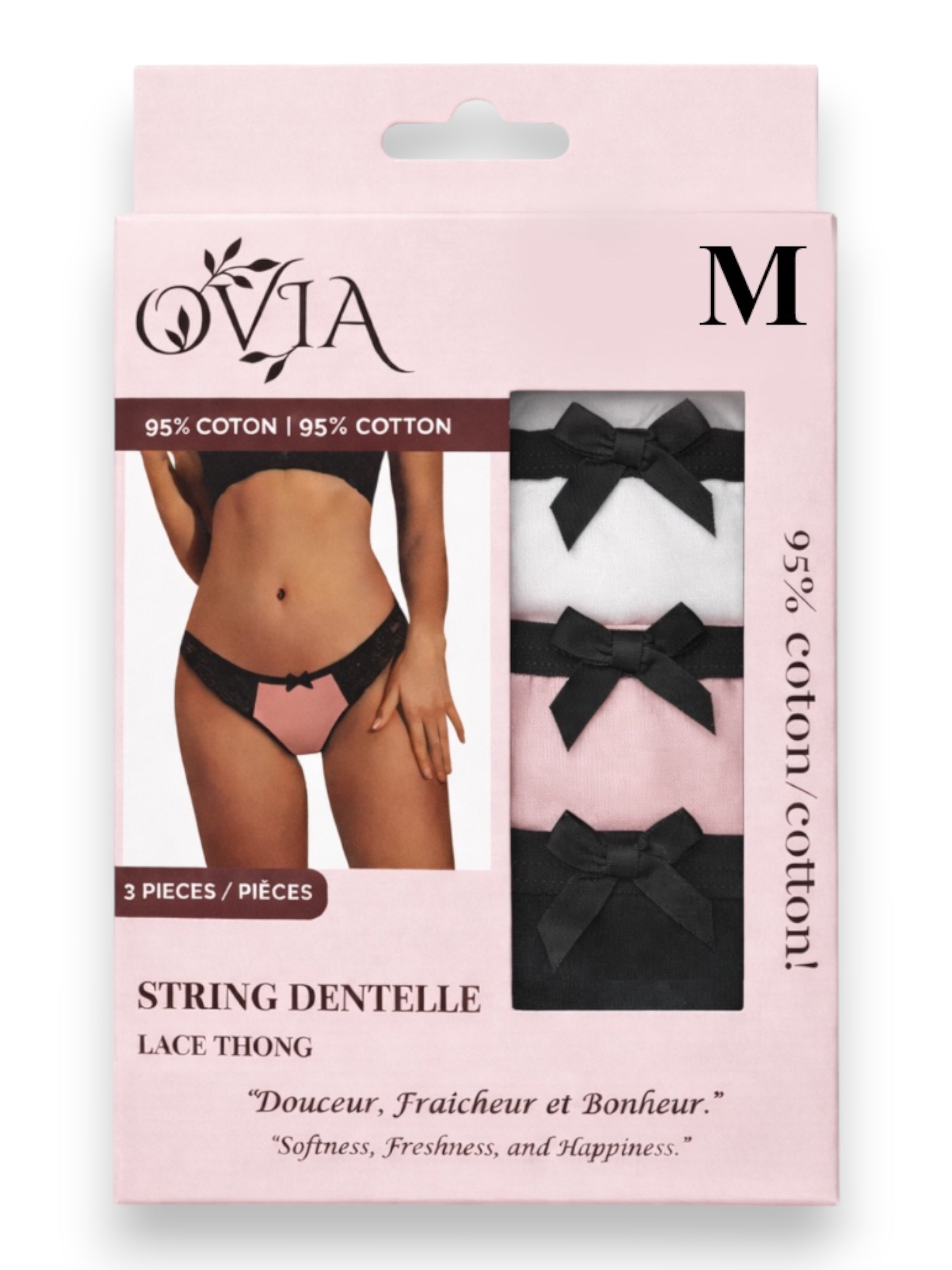 Ovia Lace Thong 3-Pack – Premium Quality Lace Thongs