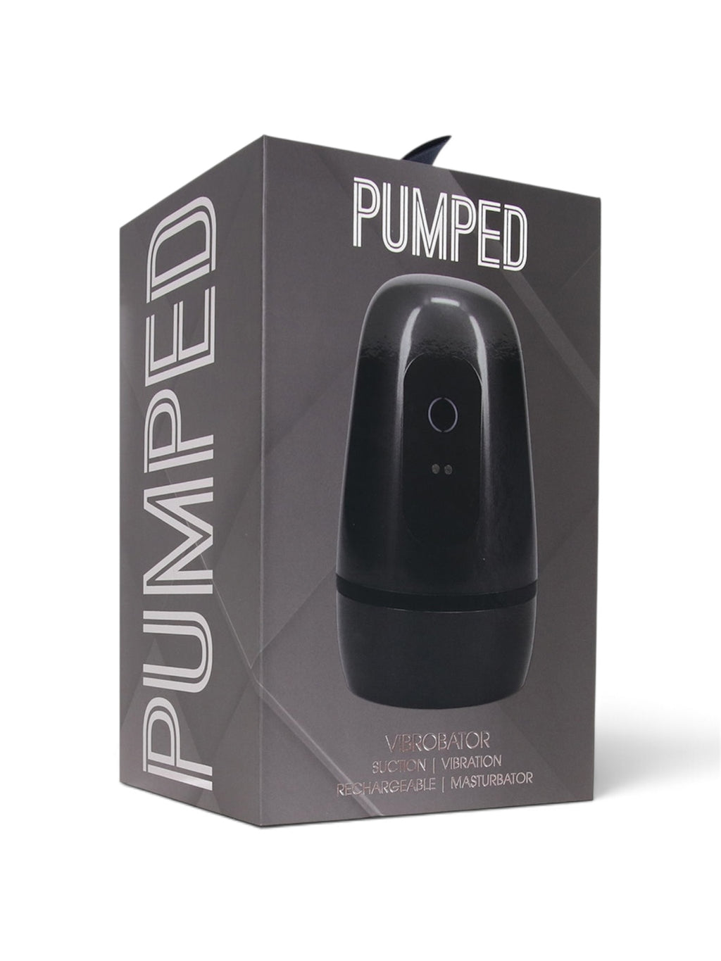 Shots Pumped Vibrobator 5.7" Rechargeable Stroker – Gunmetal