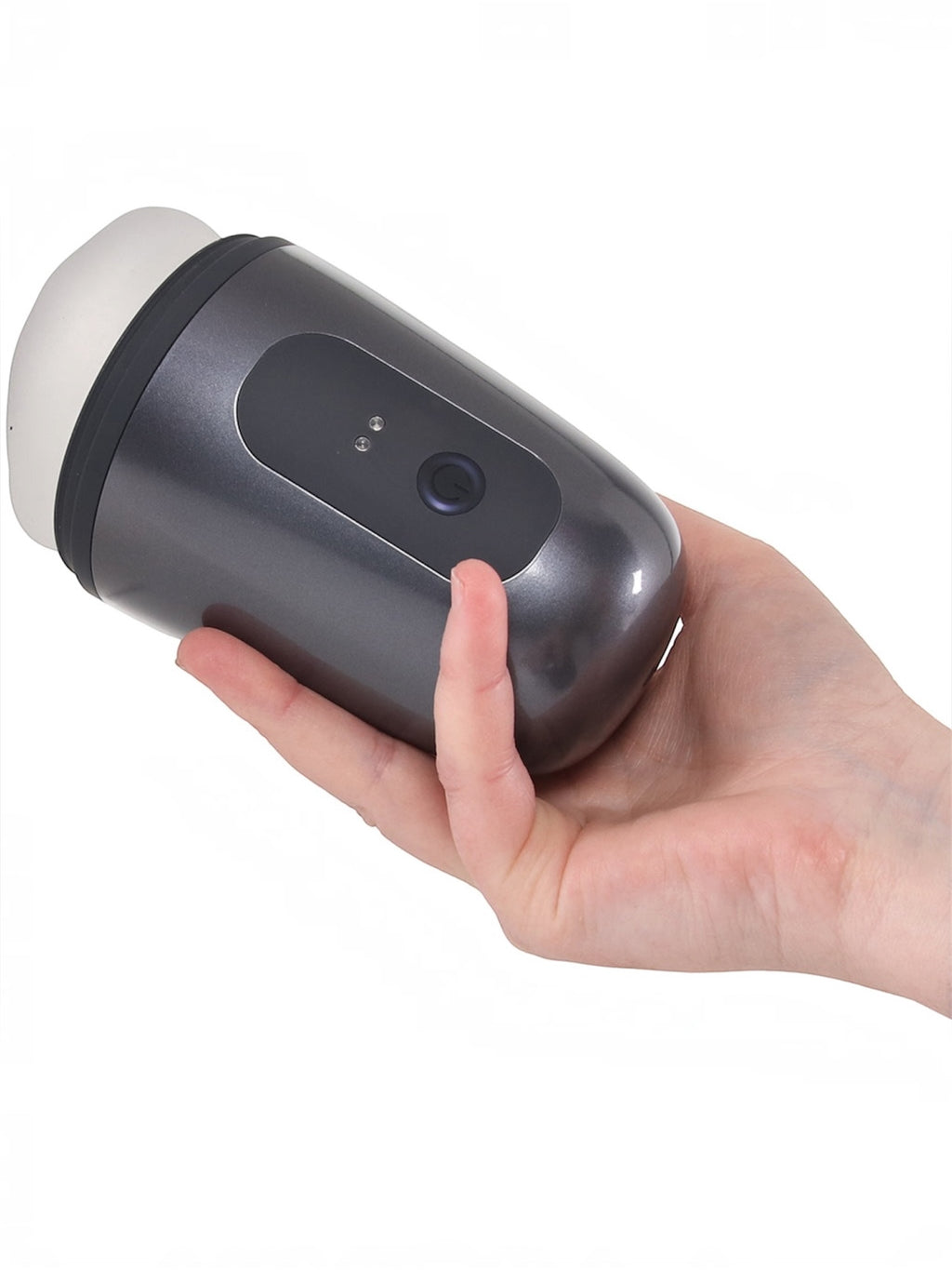 Shots Pumped Vibrobator 5.7" Rechargeable Stroker – Gunmetal