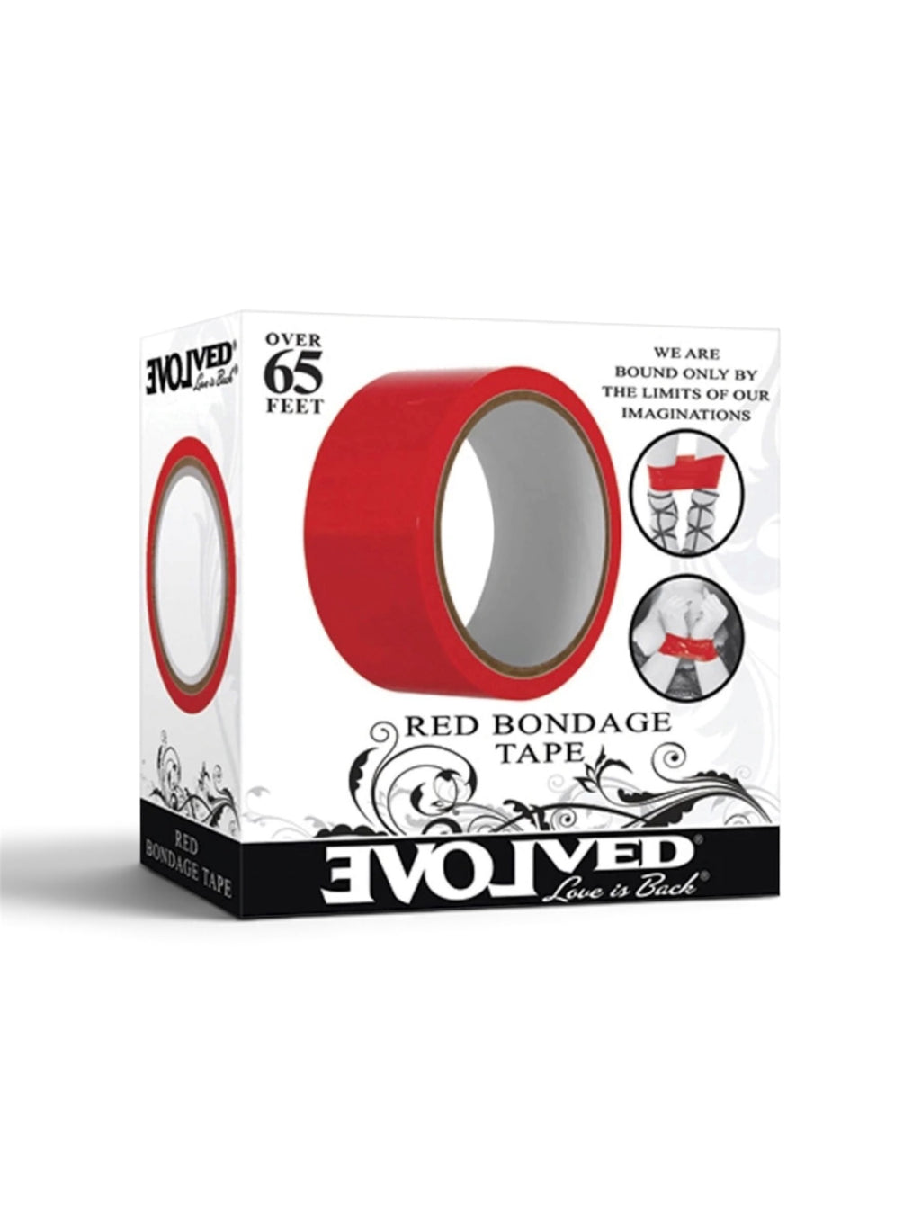 Red Bondage Tape — 65 mm × 20 m