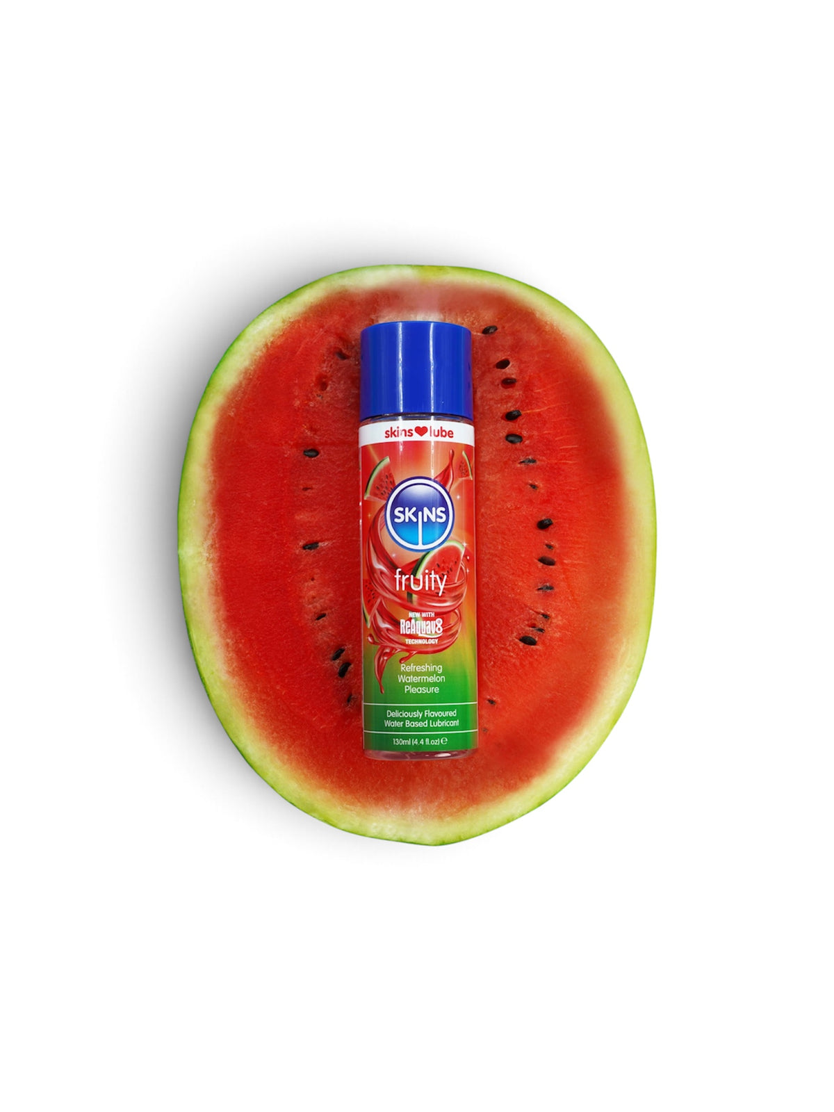 SKINS Watermelon Water-Based Lubricant – 4.4 fl oz (130 mL)