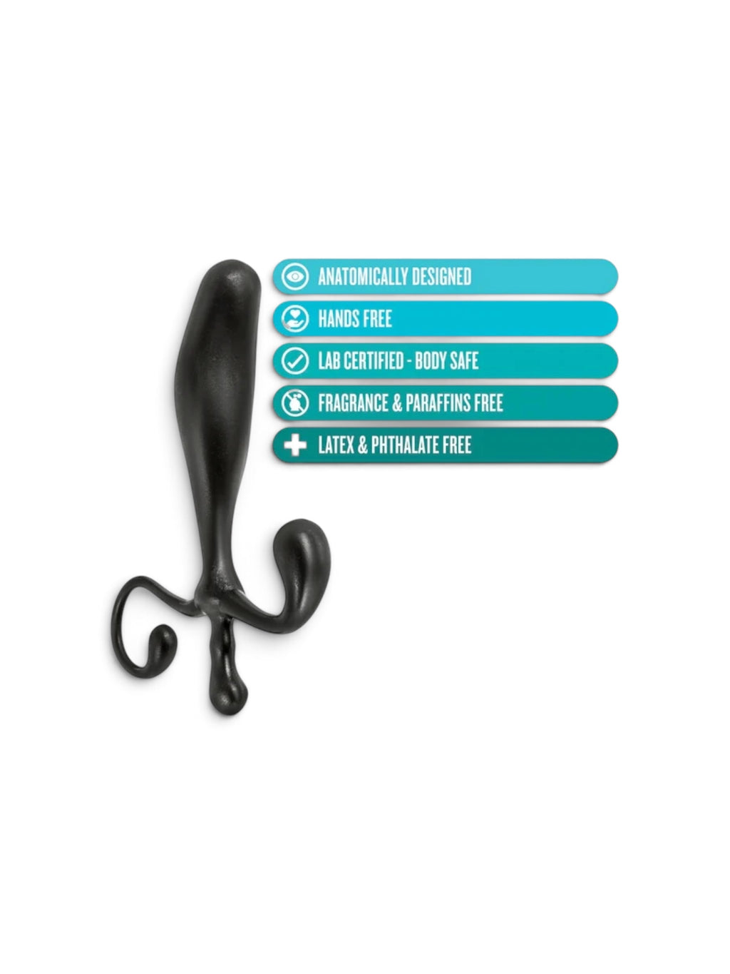 Anal Adventures By Blush® | Prostate Stimulator Black 5-Inch Anal Plug