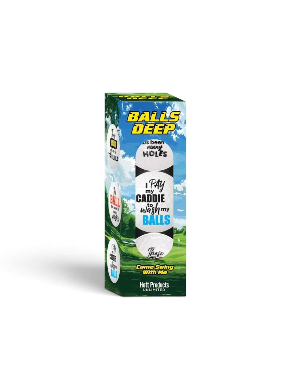 Balls Deep™ Novelty Golf Balls – 3 Pack