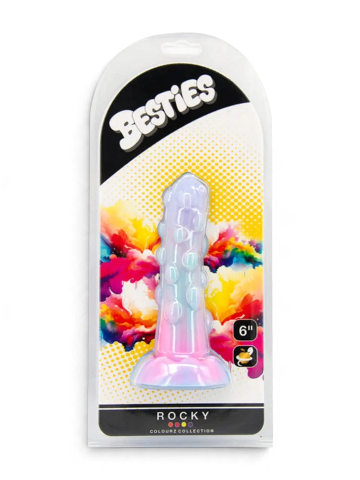 Besties Colourz Collection Rocky – Purple Silicone Dildo