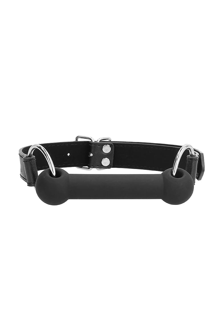 Silicone Bit Gag - With Adjustable Bonded Leather