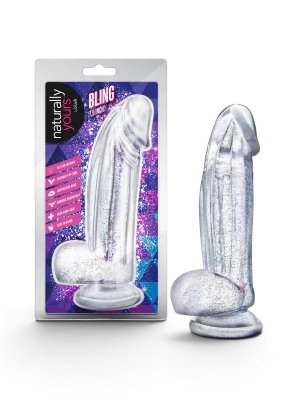 Blush Naturally Yours Bling 7.5" Dildo