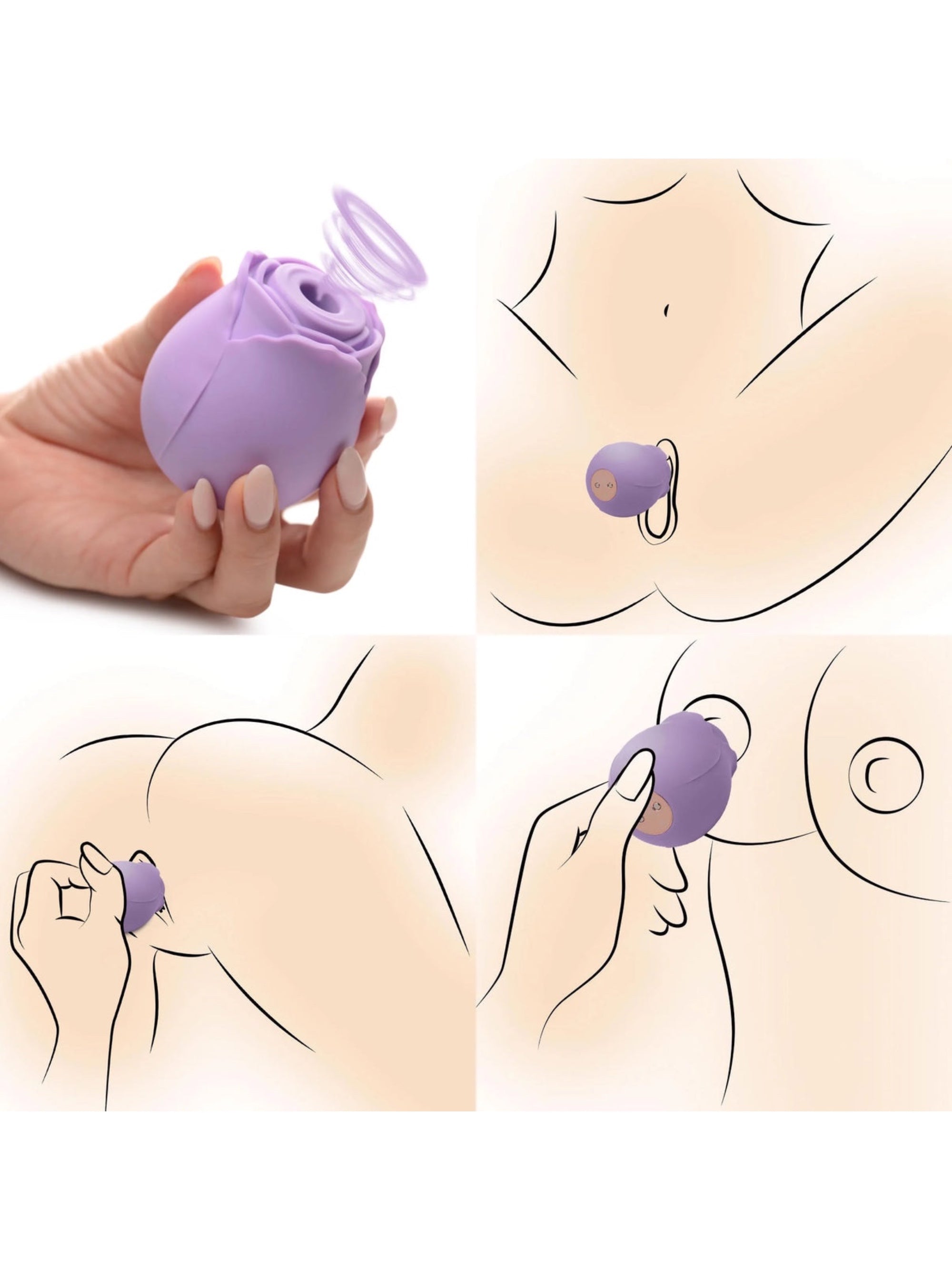 Bloomgasm Wild Rose 10X Suction Clit Stimulator