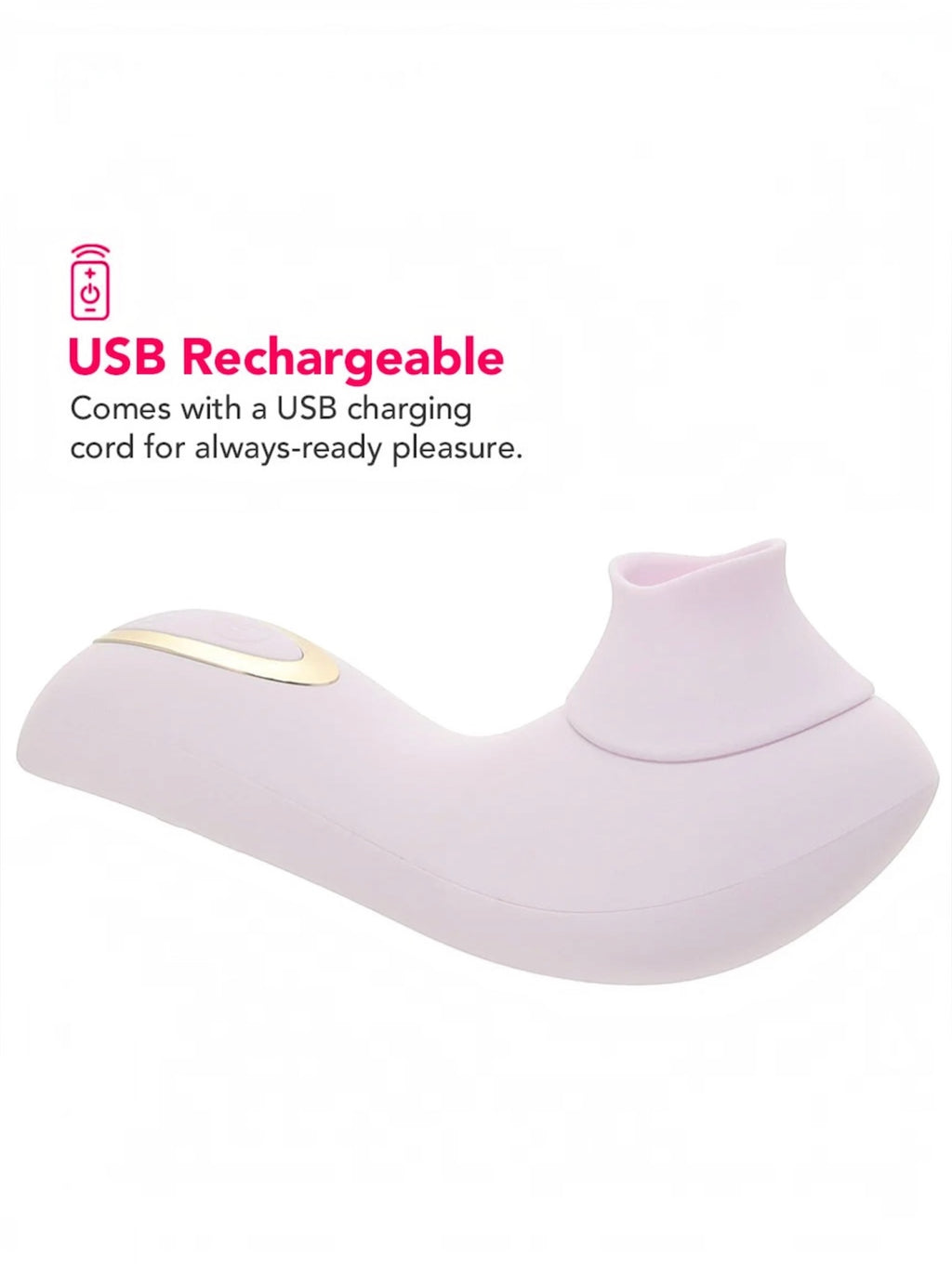 Blush Délice Fleur Rechargeable Fluttering Suction Vibrator – Barely Purple