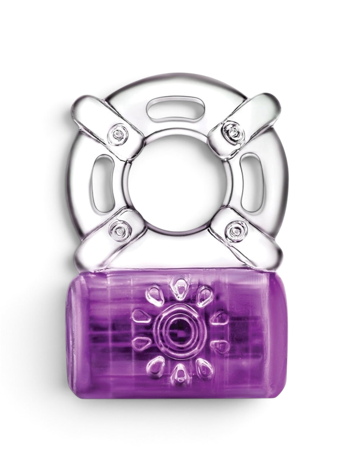 Blush Pleaser Rechargeable Vibrating Ring – Purple