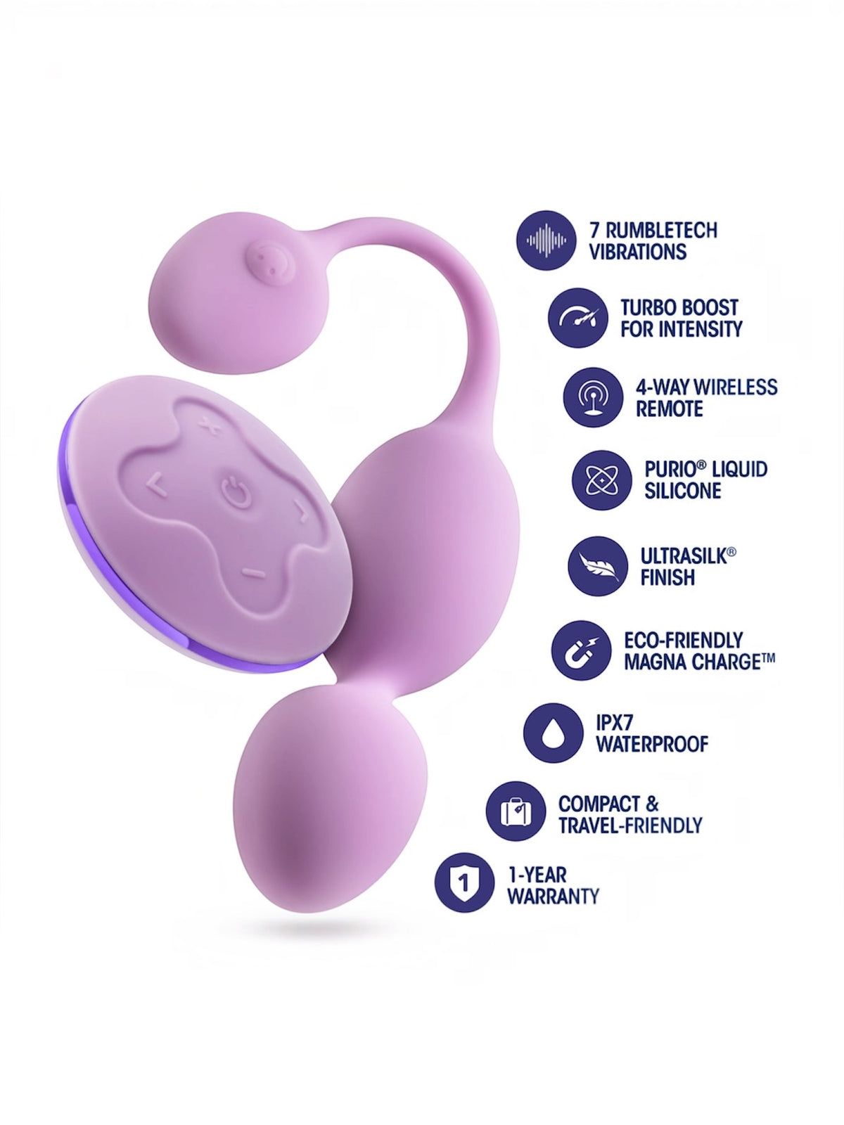 Blush Wellness Raine 9" Vibrating Kegel Ball