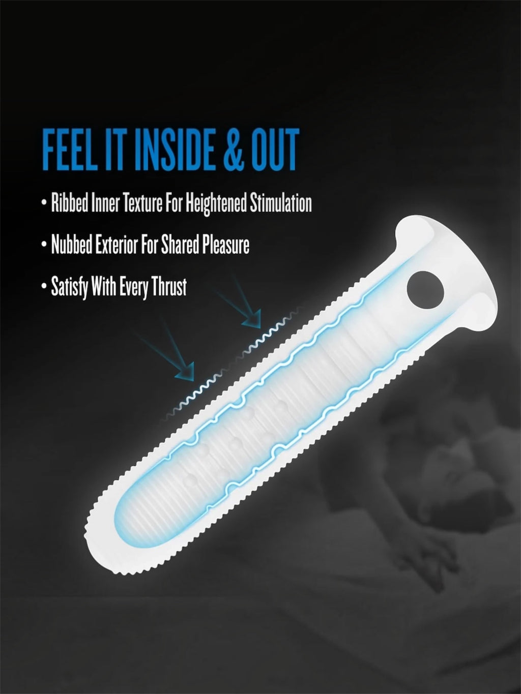 Blush Performance Plus Stoic 7.75" Silicone Sleeve – Clear