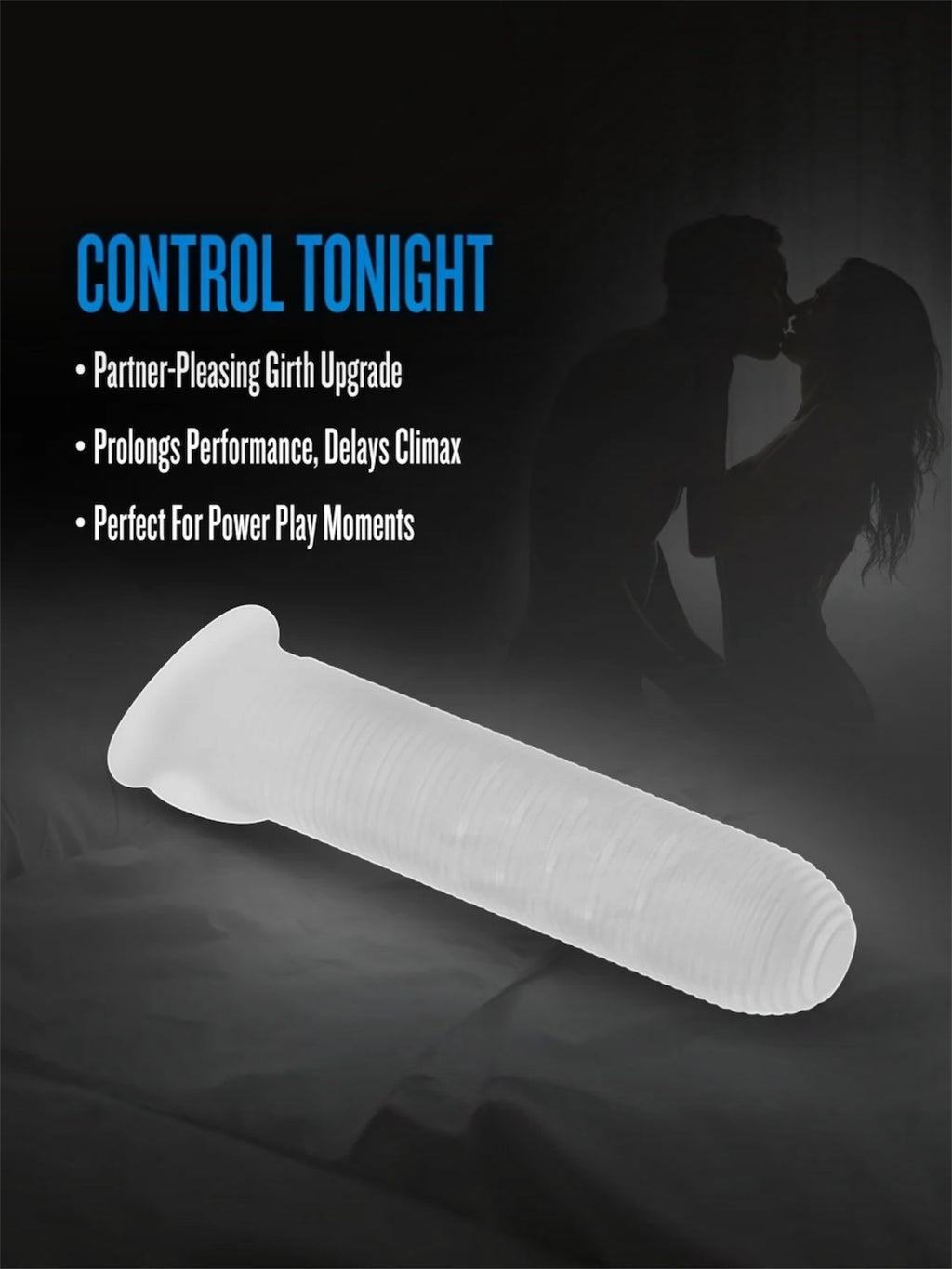 Blush Performance Plus Stoic 7.75" Silicone Sleeve – Clear