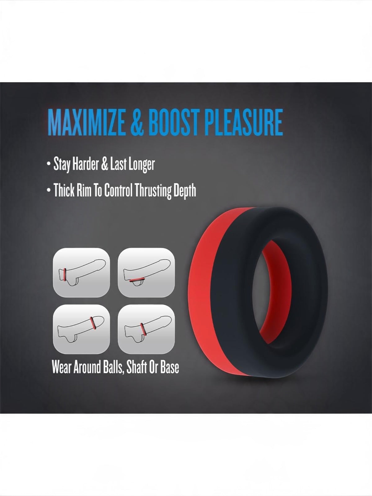 Blush Performance Plus Takeoff Cock Ring