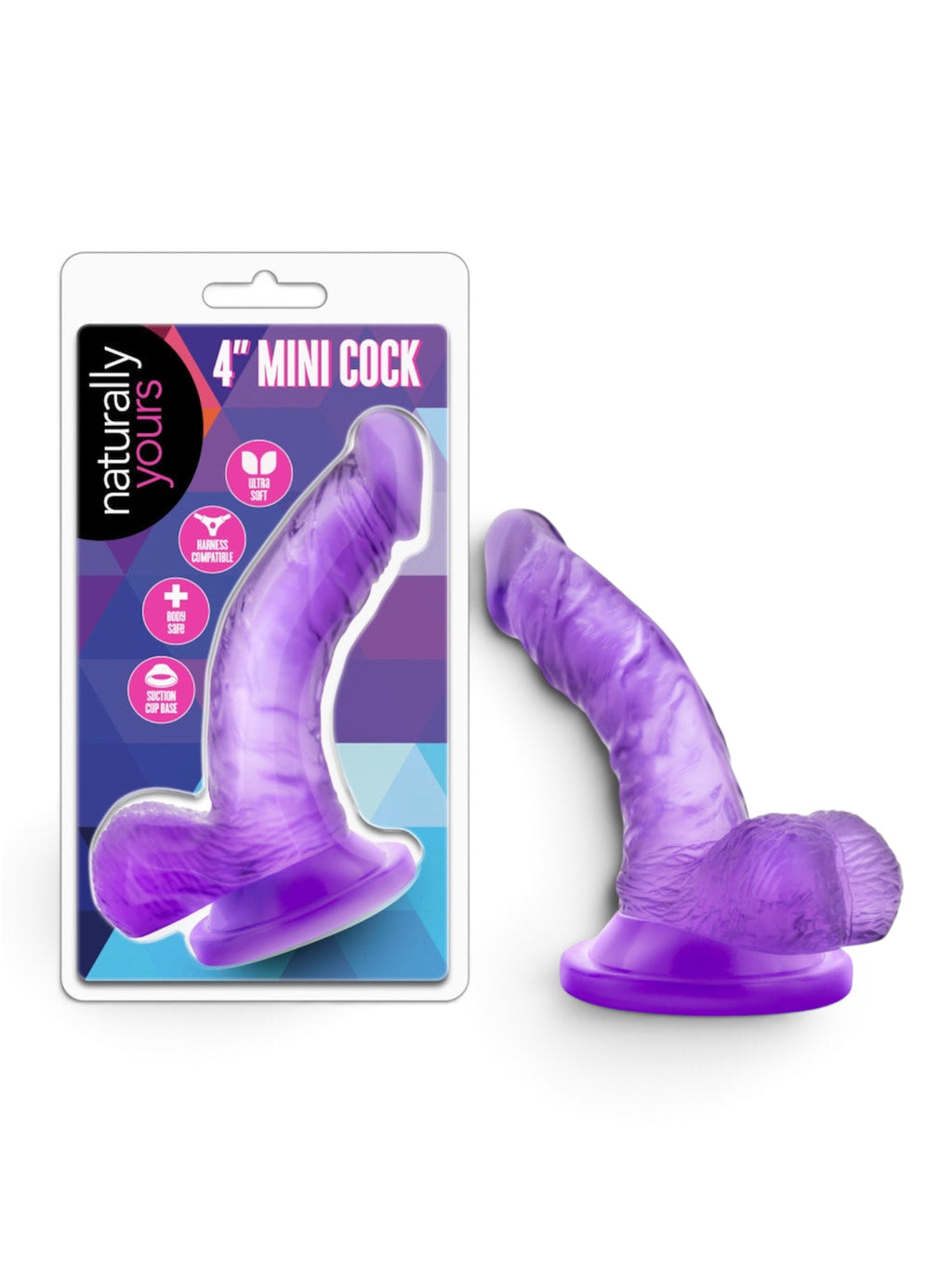 Blush Naturally Yours Mini 4" Dildo – Purple