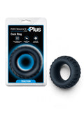 Blush Performance Plus Traction Textured Cock Ring – Black Silicone
