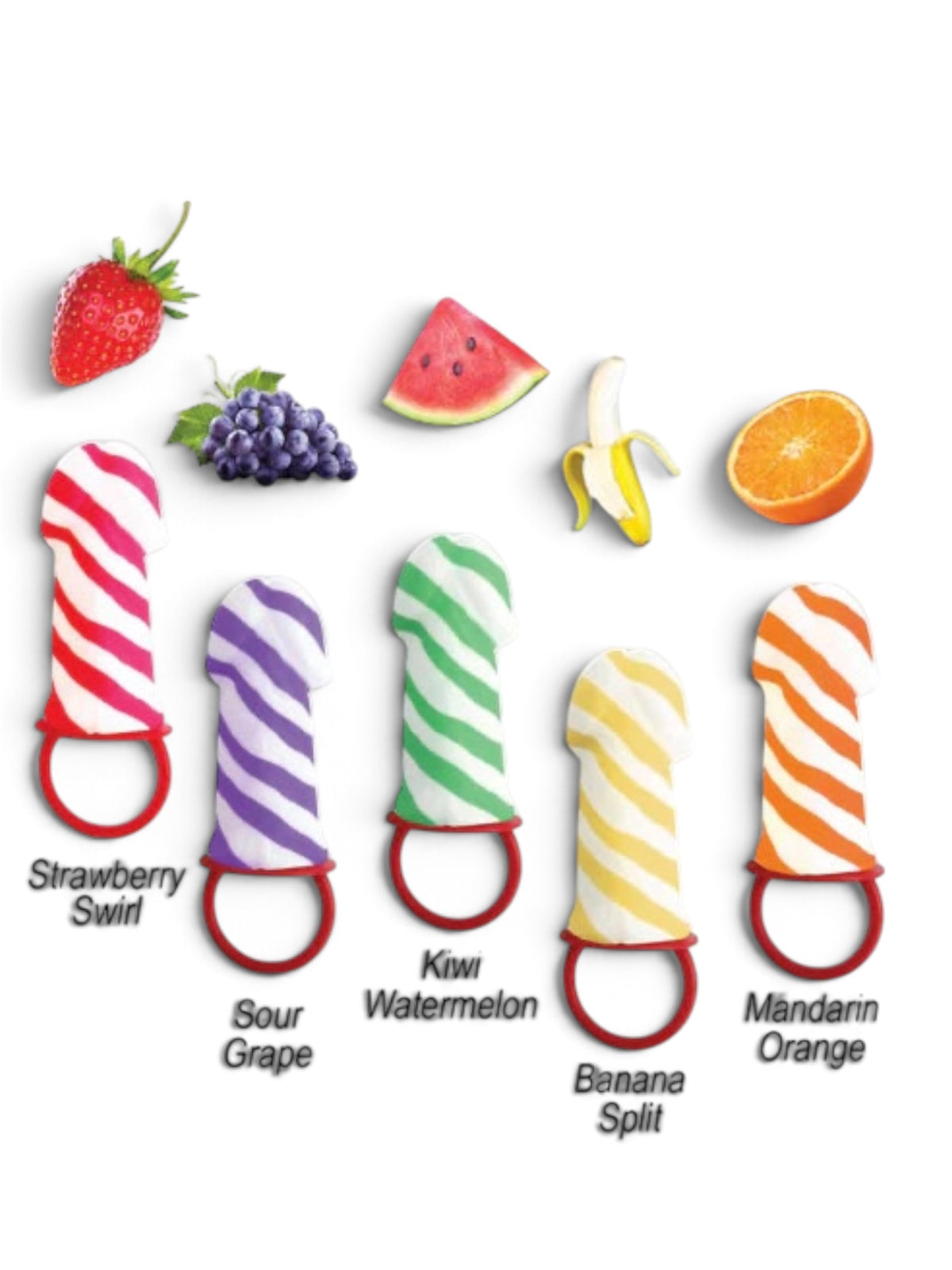 Candy Stripers Pecker Ring Pops