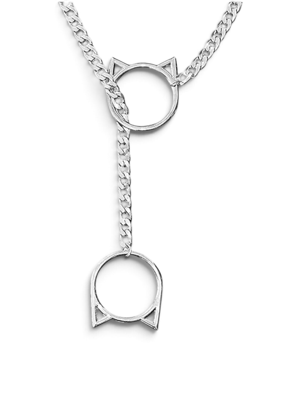 Cat O-Ring Slip Choke Chain – Silver