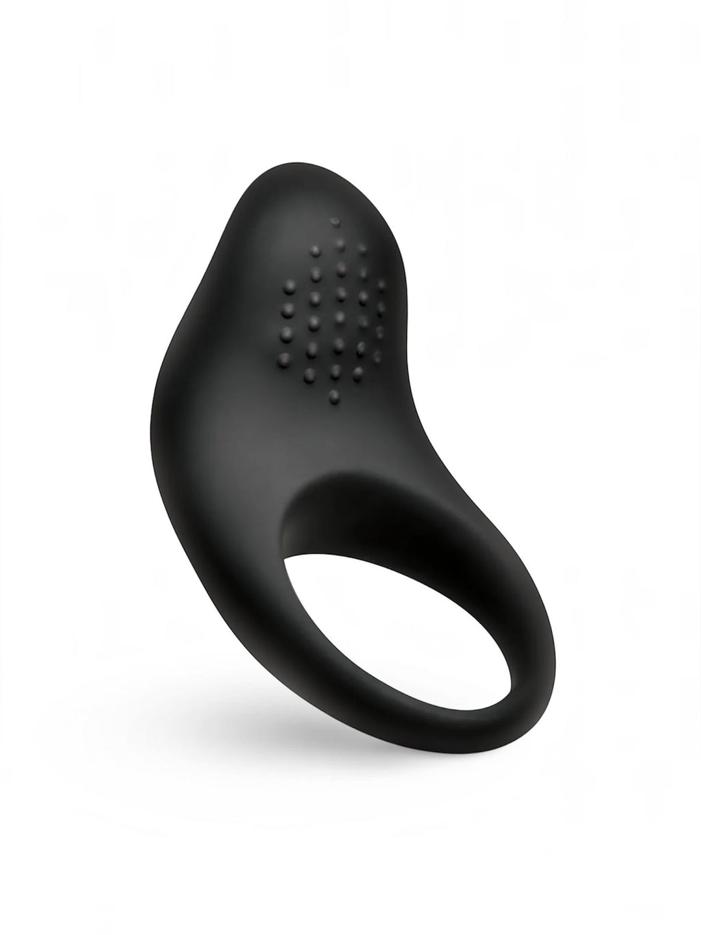 Vibrating Silicone Cock Ring - Black
