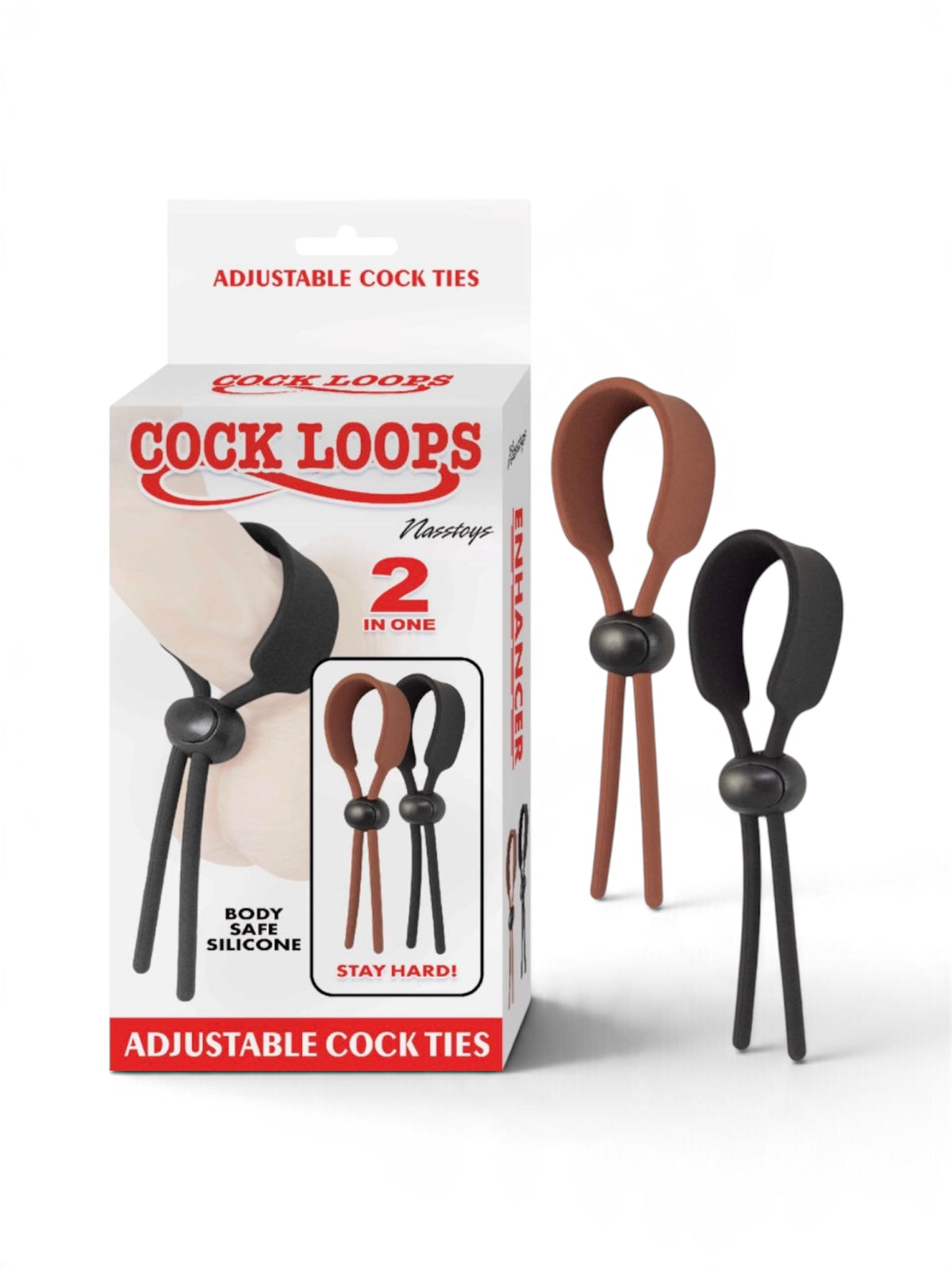 Nasstoys Cock Loops Adjustable Cock Ties – 2 Pack