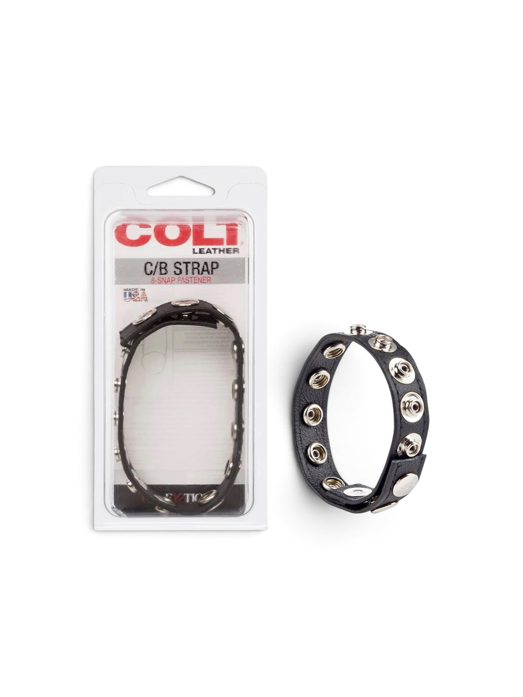 Lanière en cuir à 8 boutons-pression COLT®
