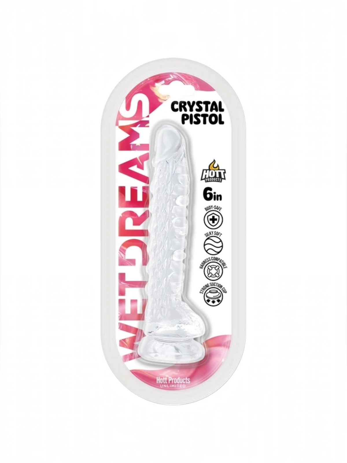 Wet Dreams - Crystal Pistol 6" Suction Cup Dildo