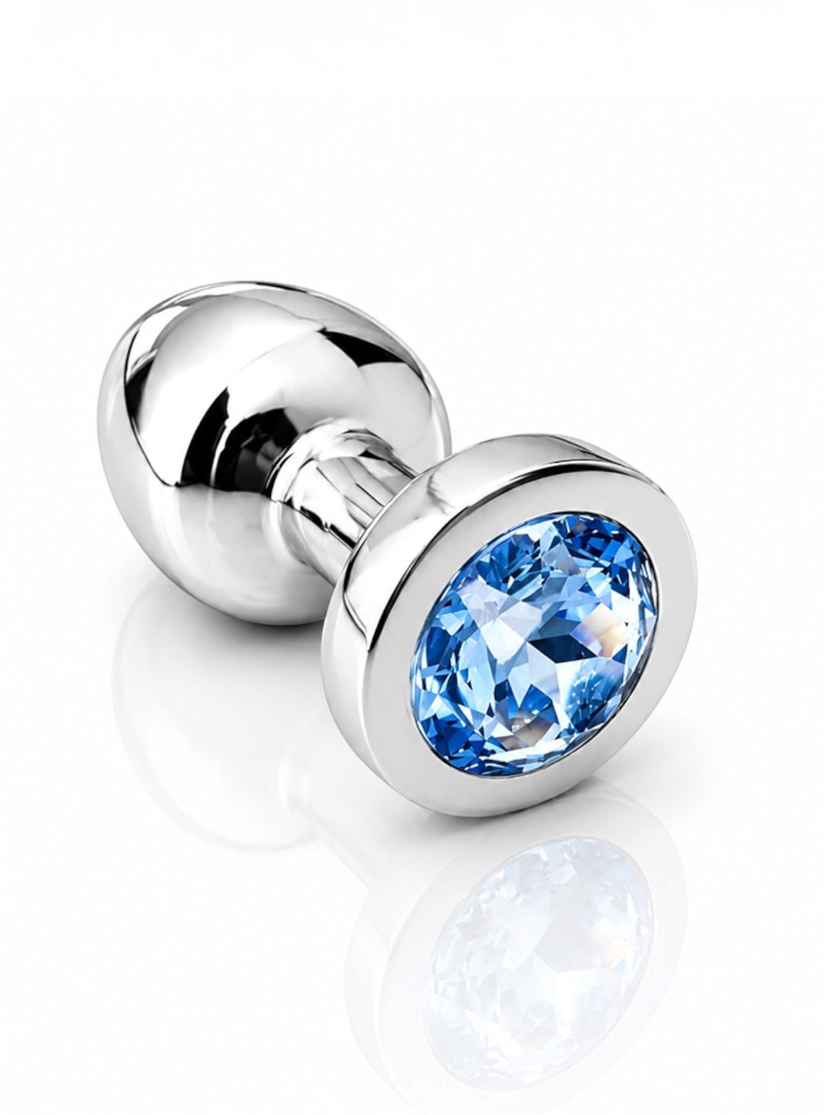 Custom Plug Metal Silver CRZ Plug – X-Small – Sapphire Blue