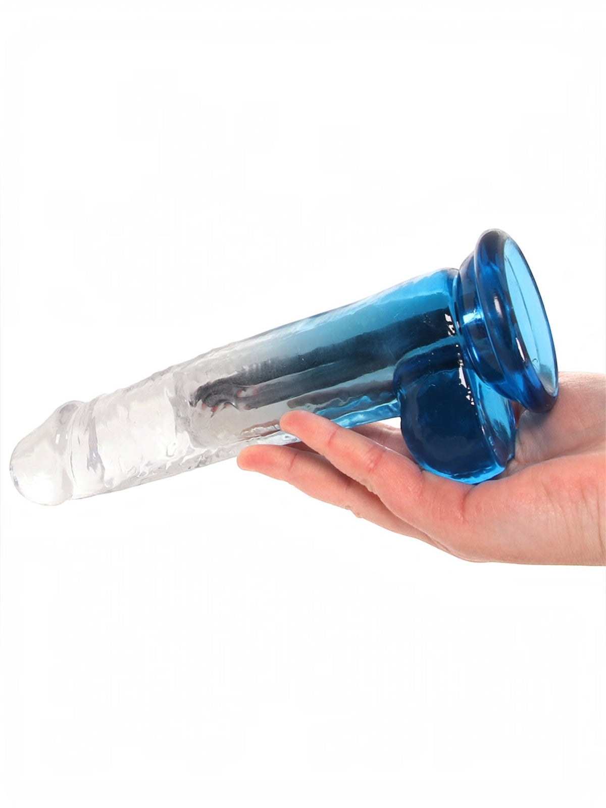 Hott Products Dream Boy 8" Rechargeable Vibrating Dildo – Aqua