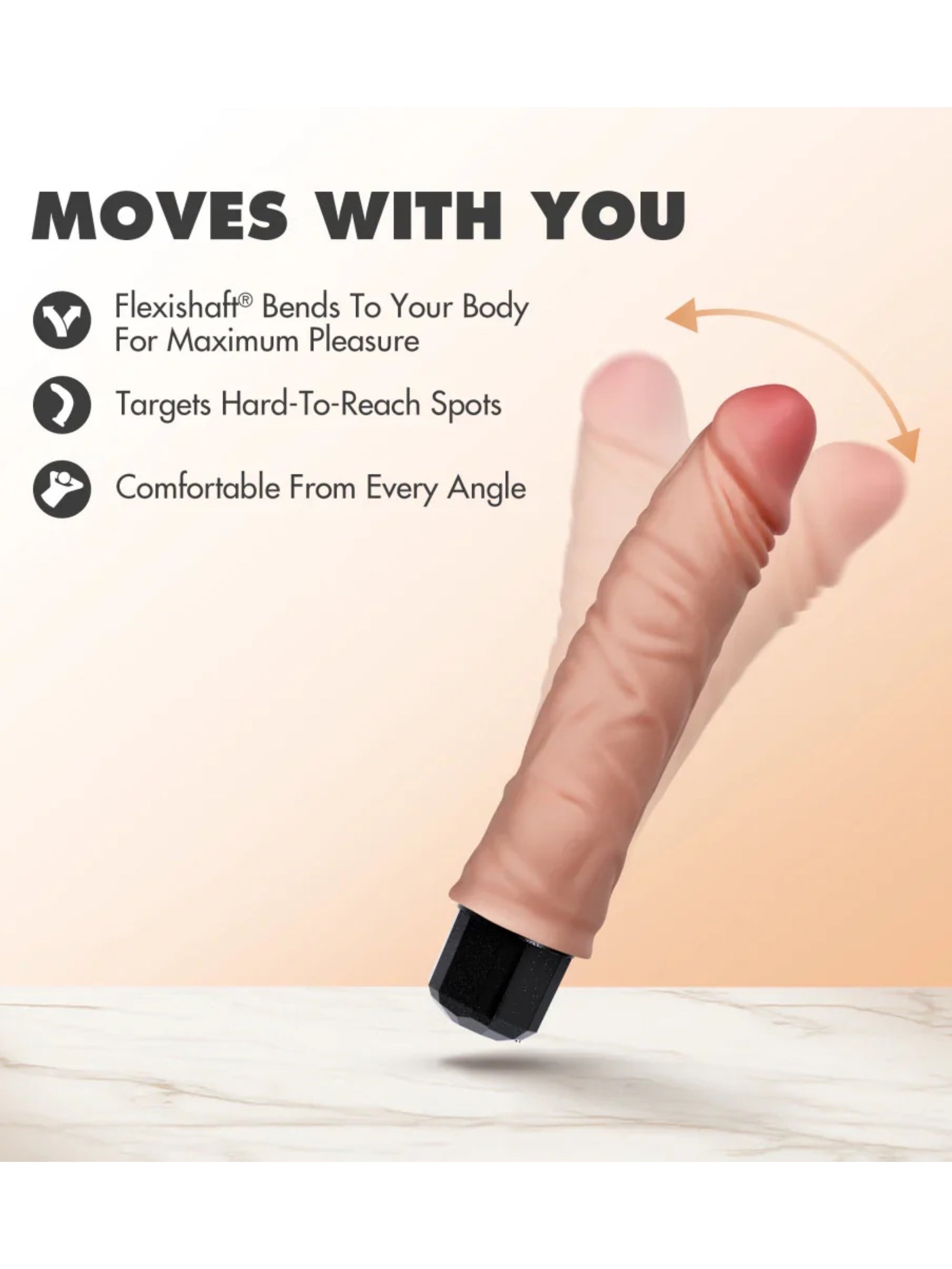 Dr. Skin® Dr. Hunt Realistic Vibrating Dildo – 8.75"