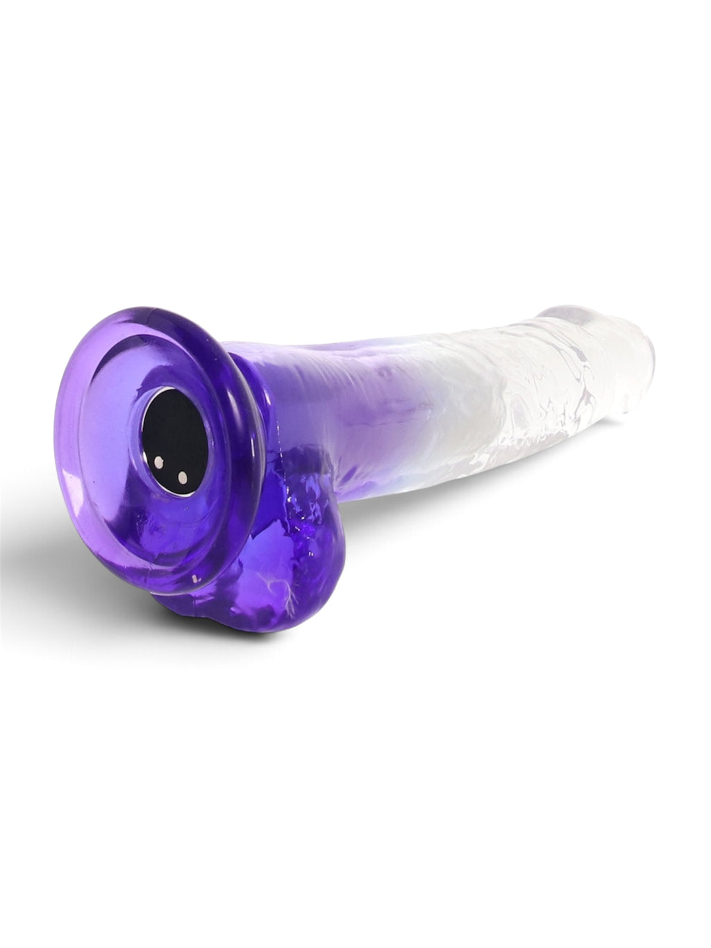 Dream Boy 7" Rechargeable Vibrating Dildo – Clear/Lavender
