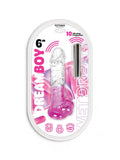Dream Boy 6" Rechargeable Vibrating Dildo – Pink