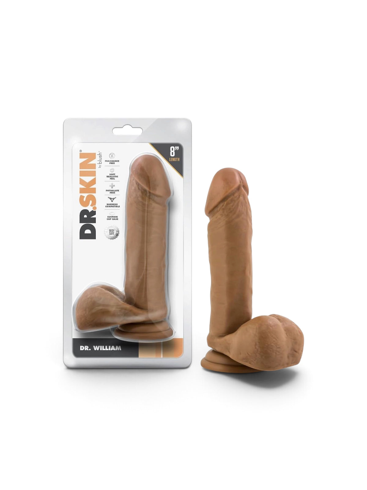 Dr. Skin Dr. William 8" Dildo with Balls