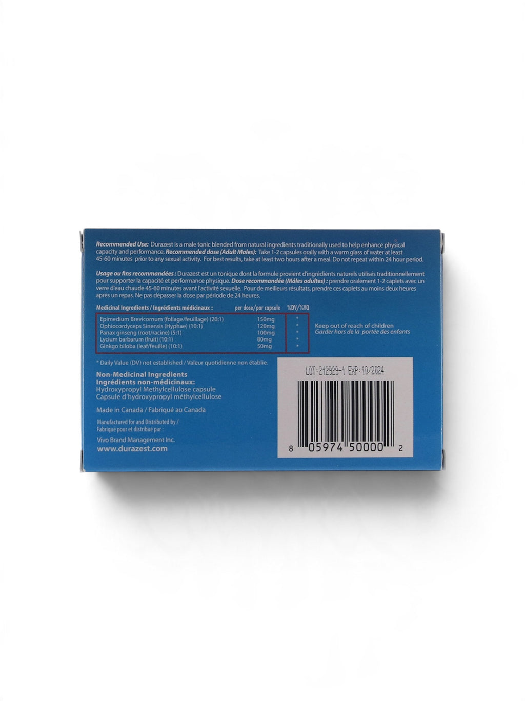Durazest pour hommes - Paquet de 10