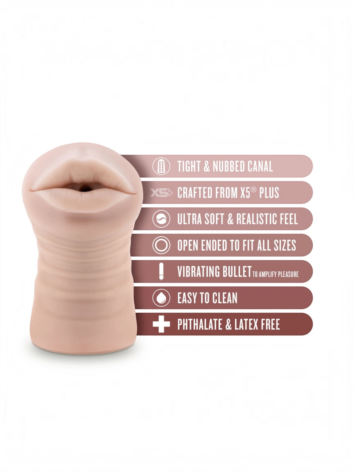 Blush EnLust Nicole 5" Vibrating Stroker