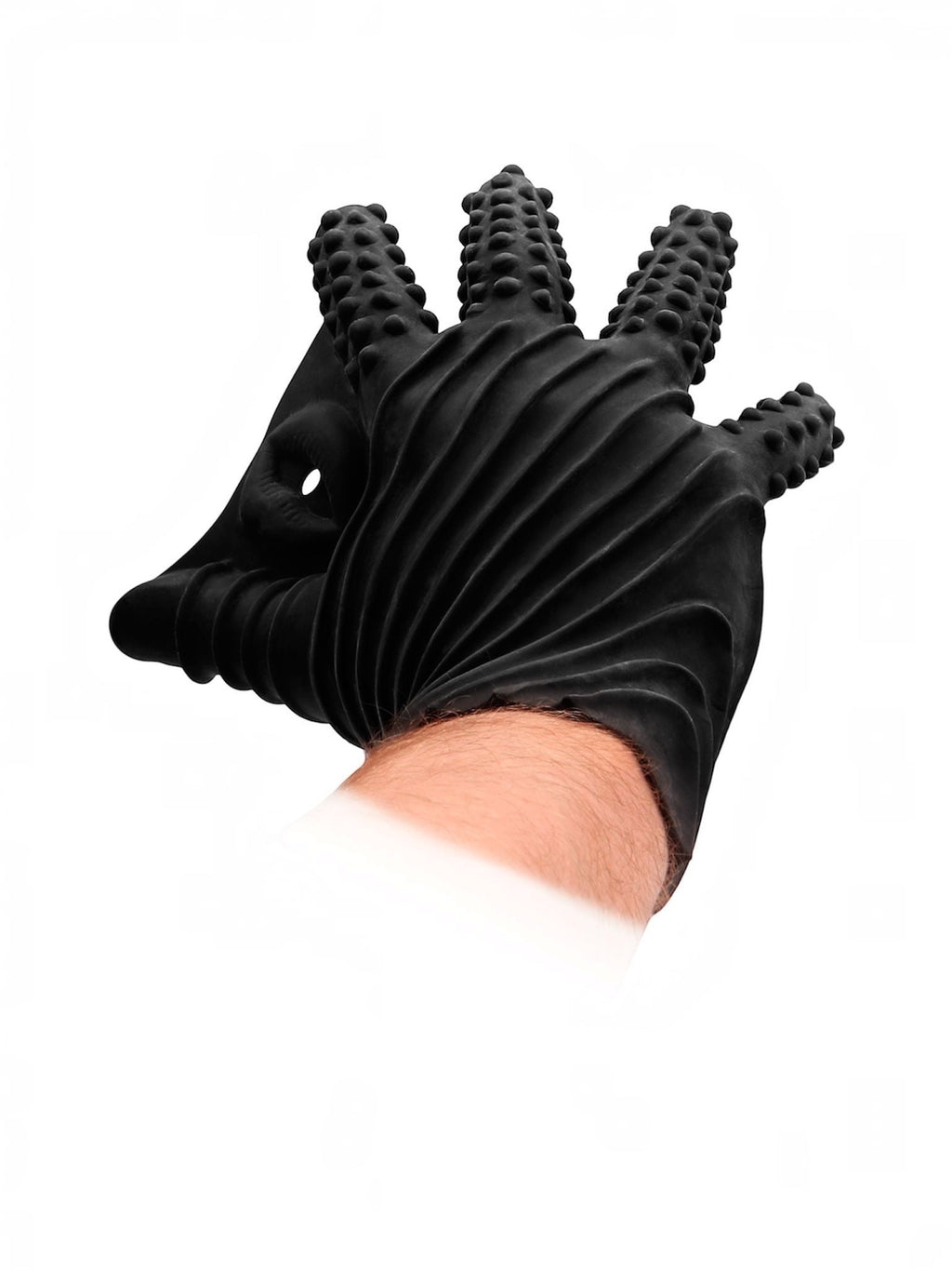 Shots Fist It 8.7" Silicone Masturbation Glove – Black