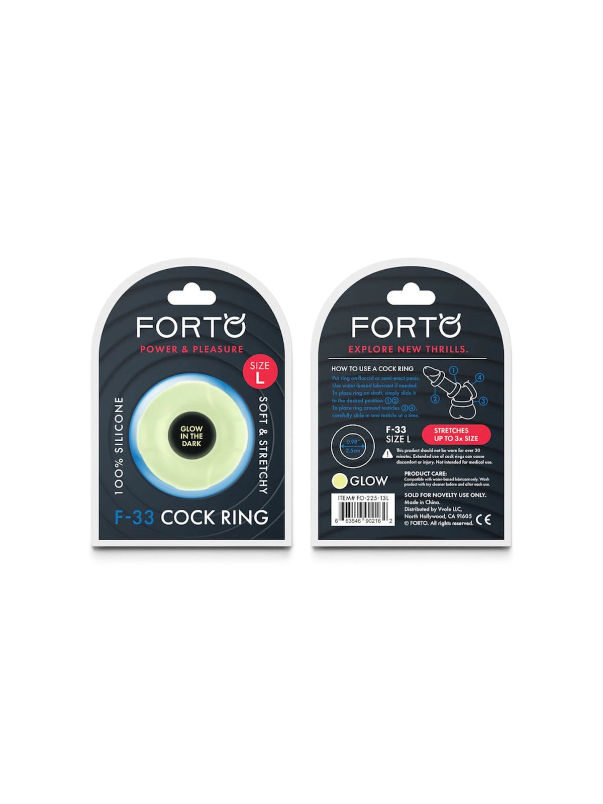 FORTO F-33 Anneau de serrage lumineux vert grand modèle