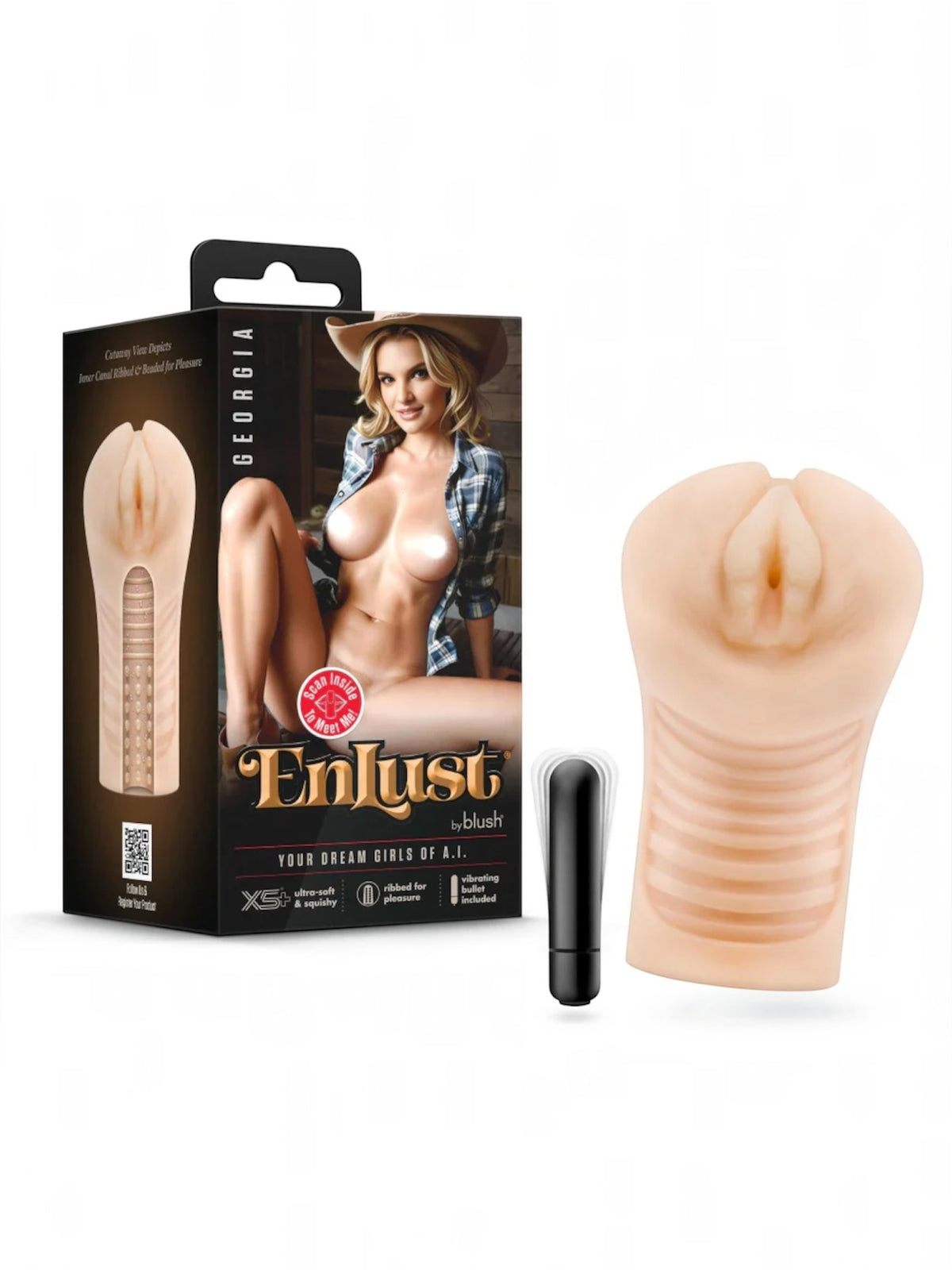 EnLust - Georgia Male Masturbator with Bullet Vibr