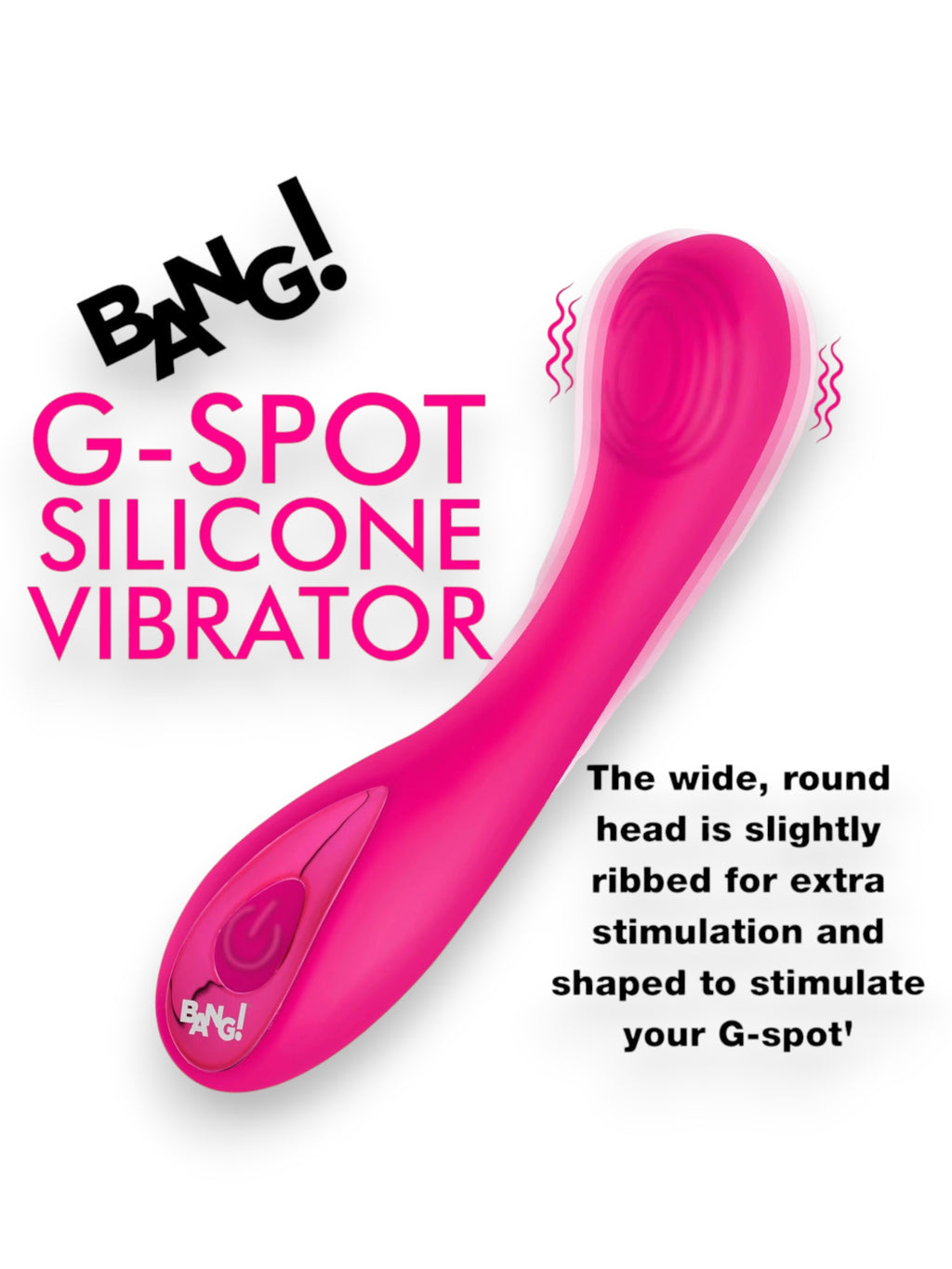 G-Spot Silicone Vibrator - Pink