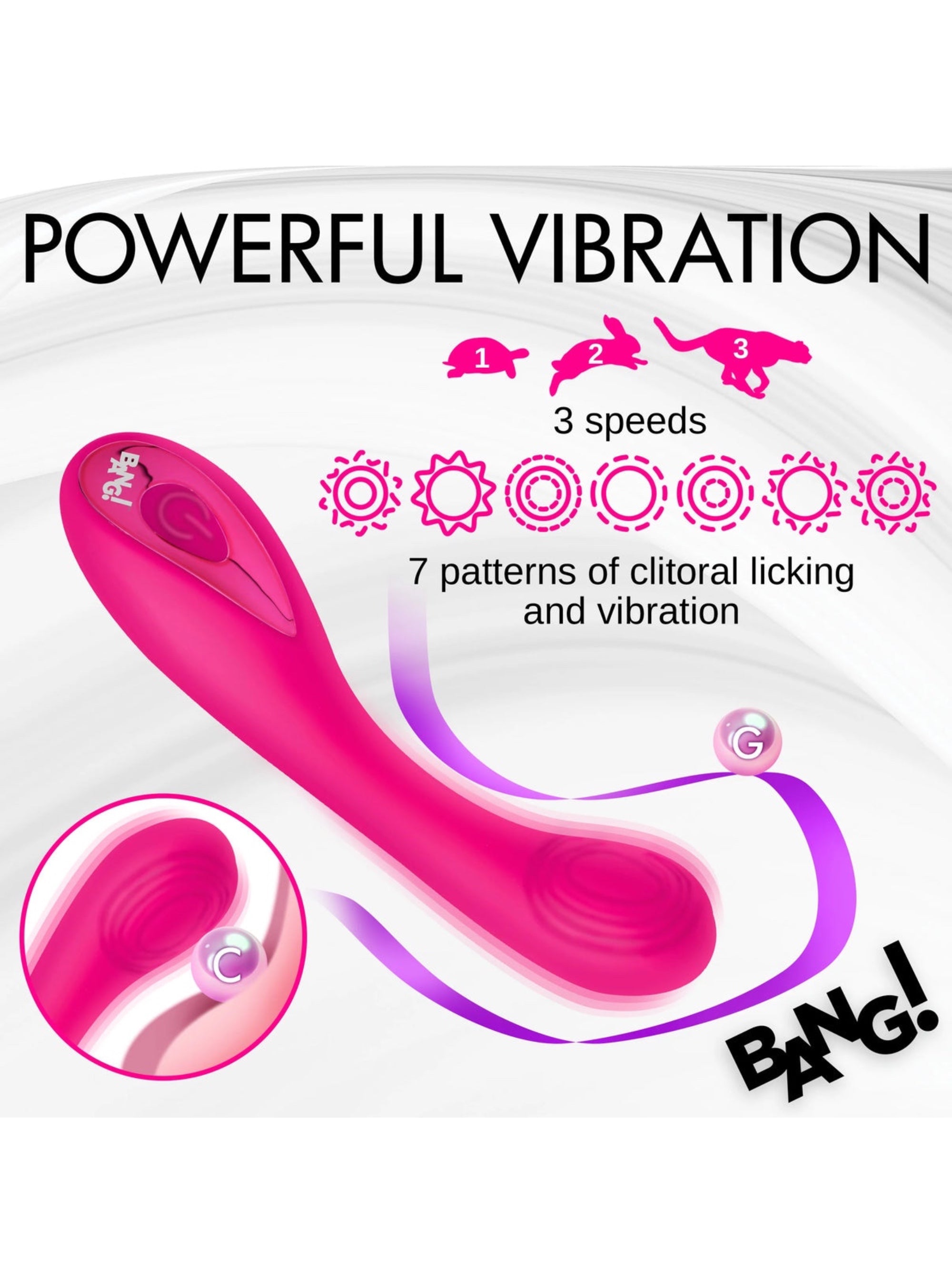 G-Spot Silicone Vibrator - Pink