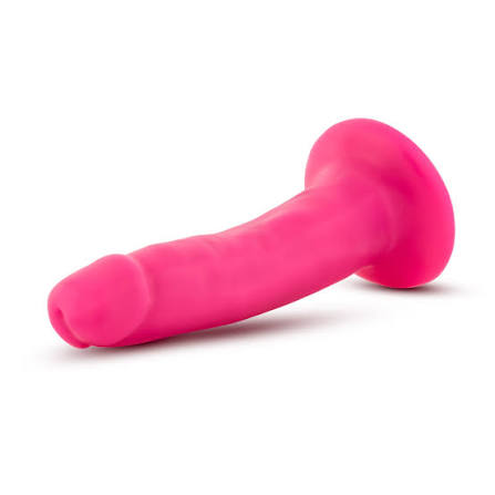 Neo - 6 Inch Dual Density Cock - Neon Pink