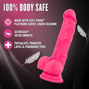 Neo - 6 Inch Dual Density Cock With Balls - Neon P