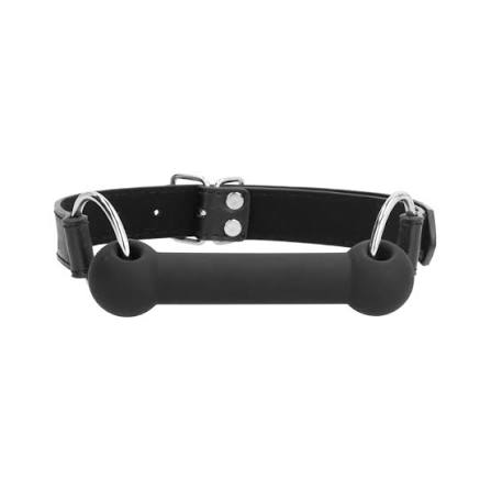 Silicone Bit Gag - With Adjustable Bonded Leather