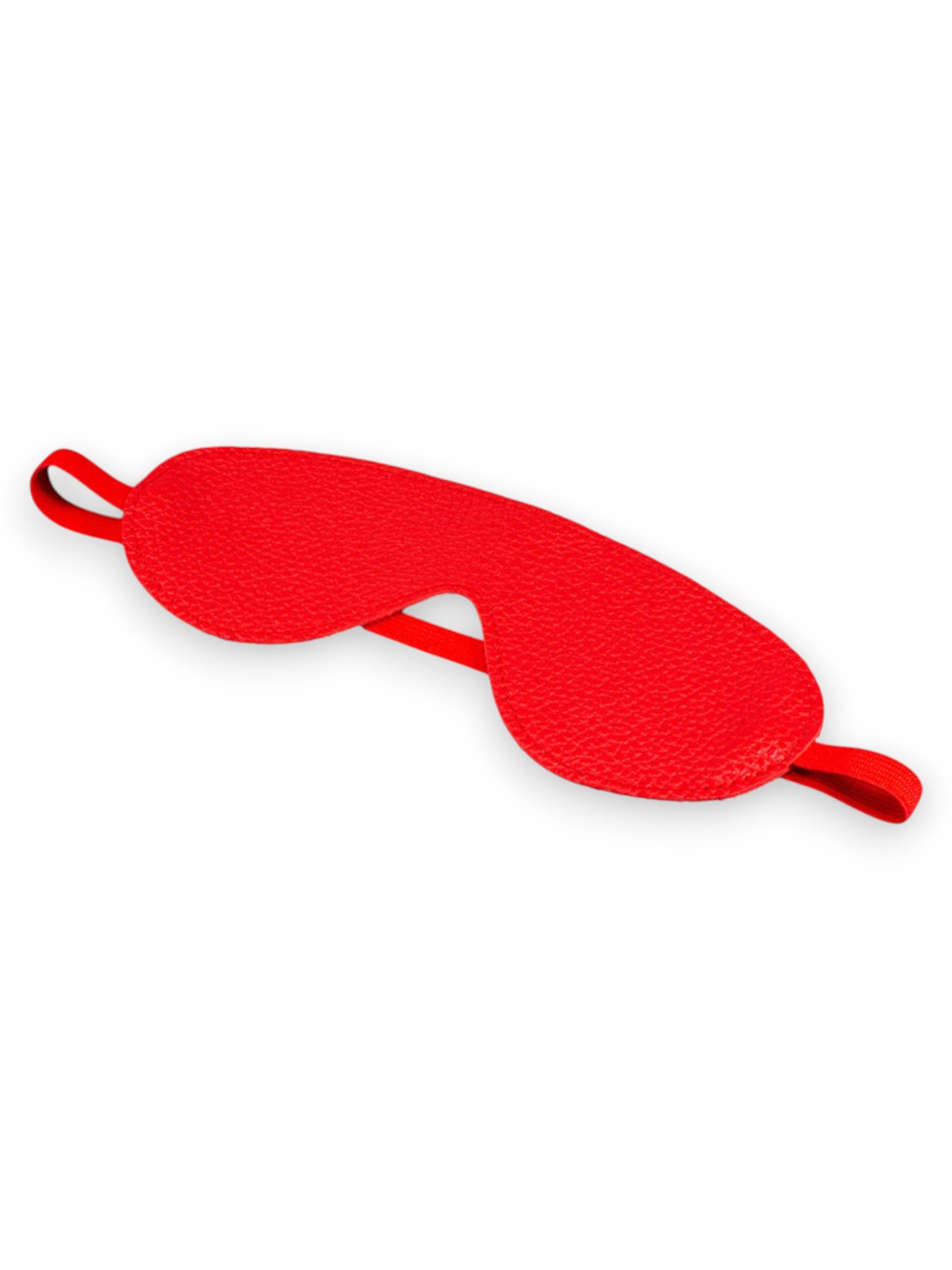 Kink Curious Blackout Mask and Tickler Crop - Red