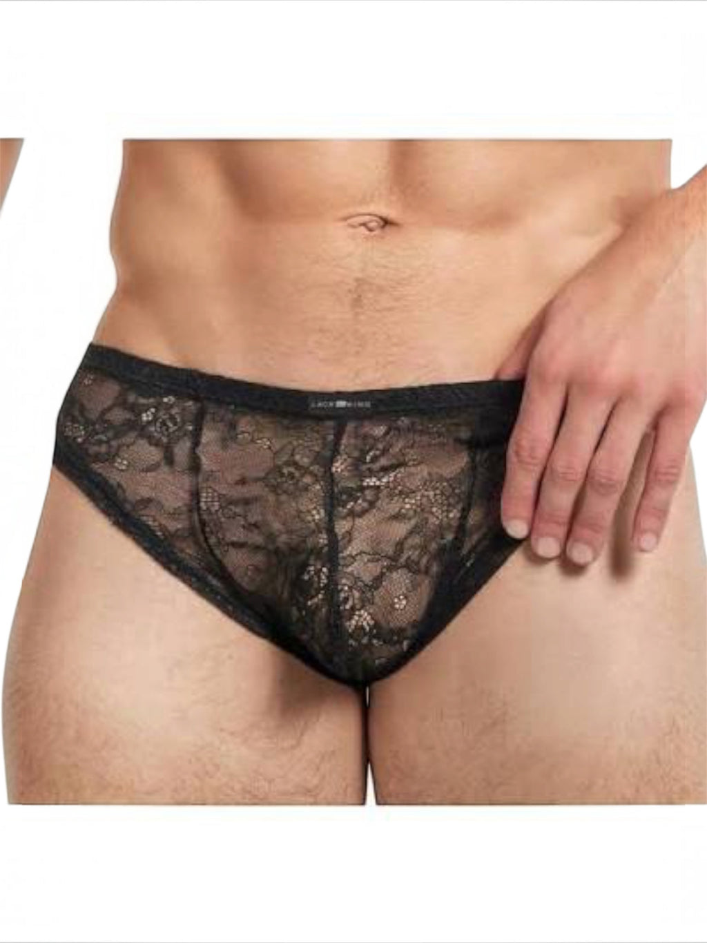 LACE KING Lace Bikini – Black