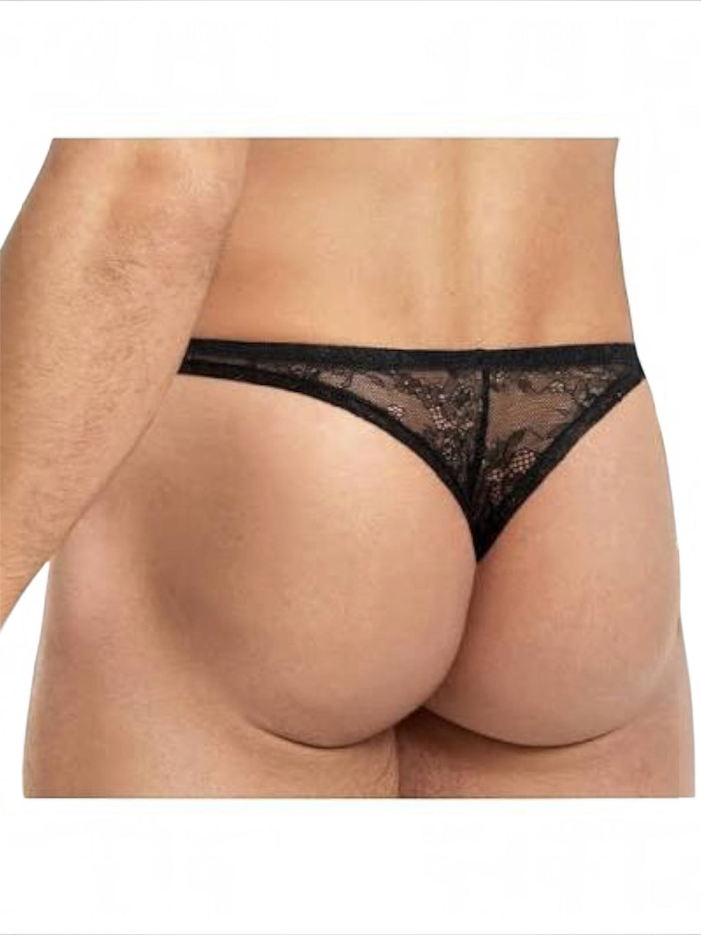 LACE KING Lace Bikini – Black