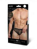 LACE KING Lace Bikini – Black